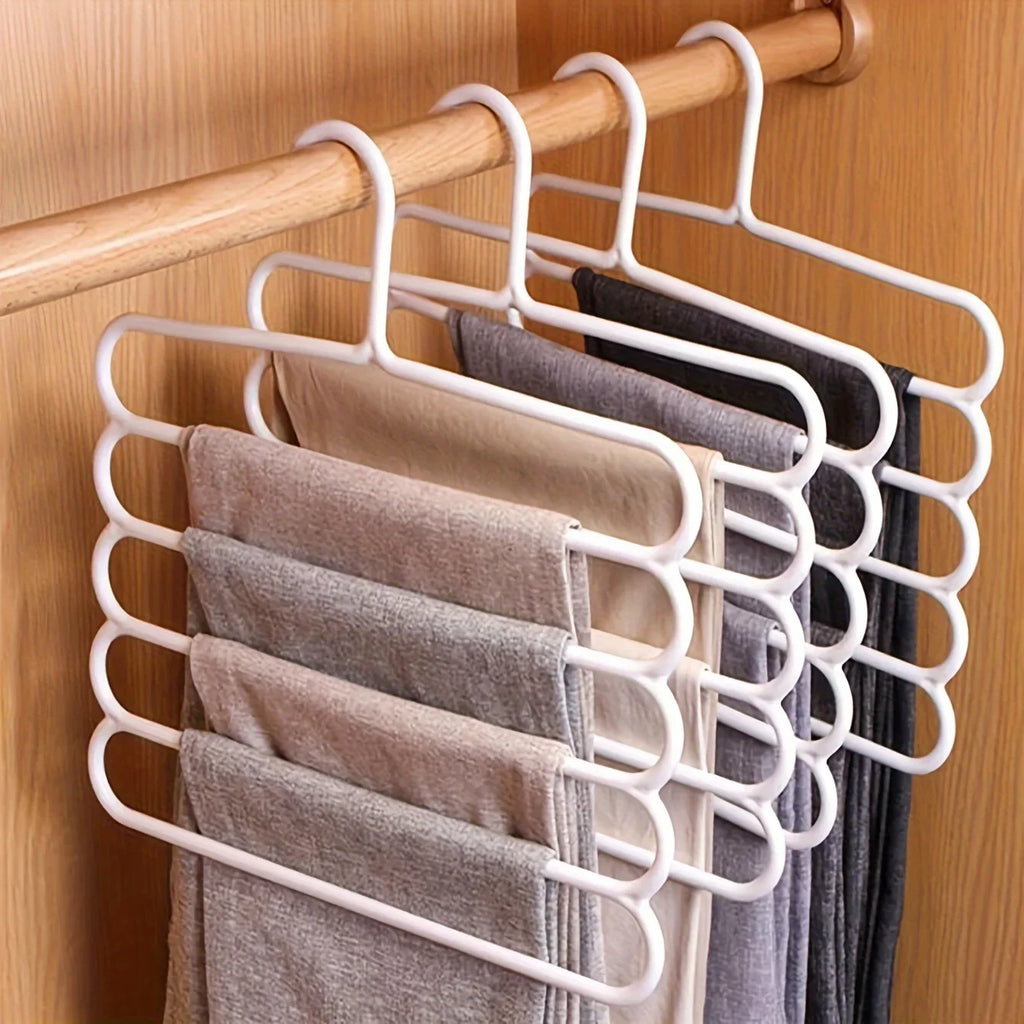 4-Pack Space-Saving Pants Rack