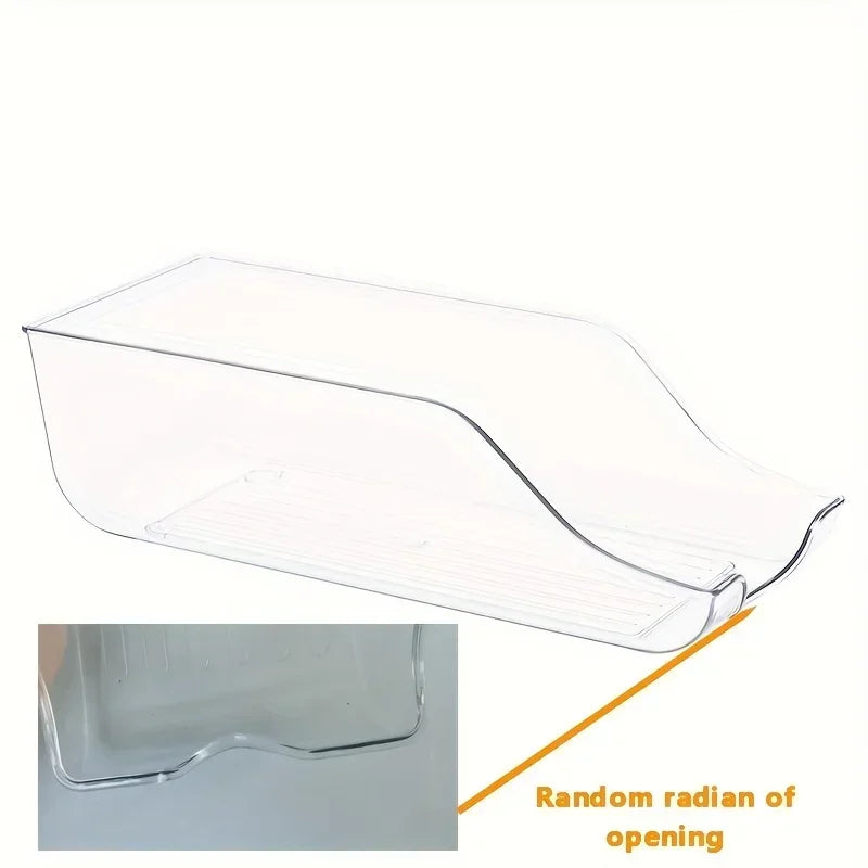 Refrigerator Organizer Bins – Auto-Rolling Soda Can Dispenser