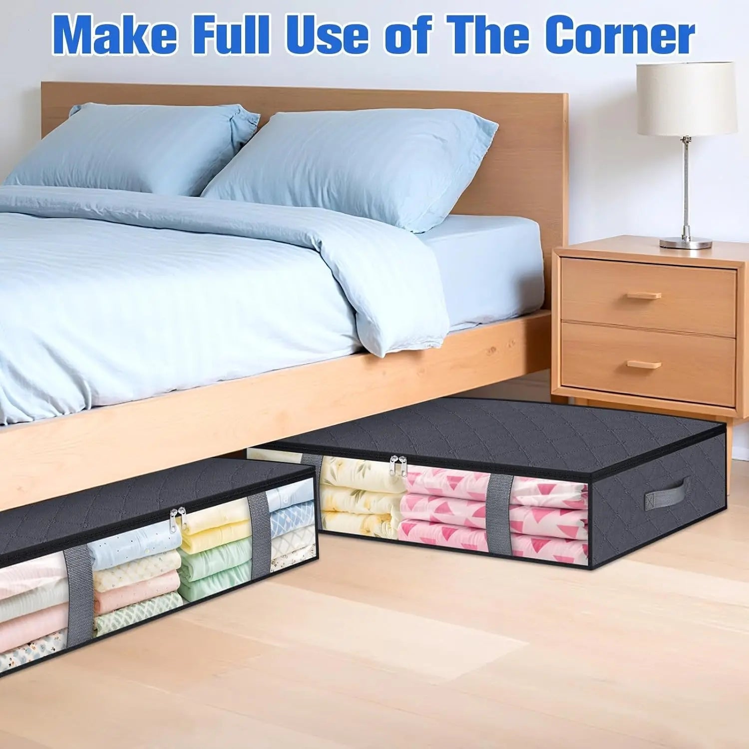 4‑Pack Under Bed Storage Containers