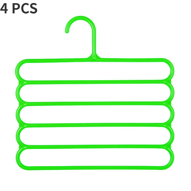 4-Pack Space-Saving Pants Rack