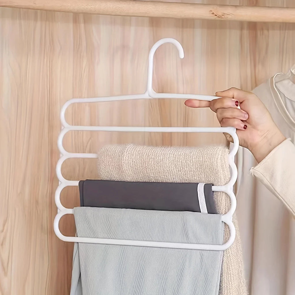 4-Pack Space-Saving Pants Rack