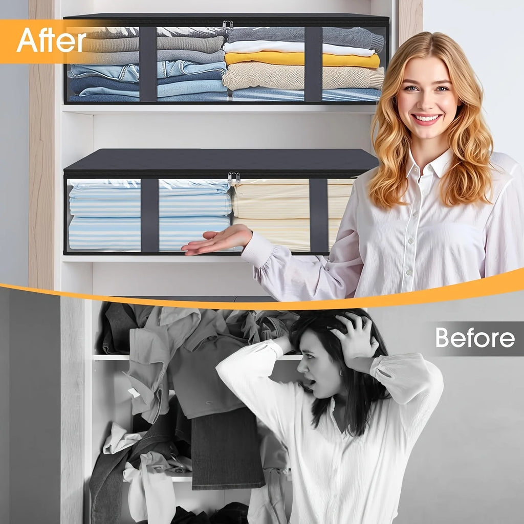 4‑Pack Under Bed Storage Containers