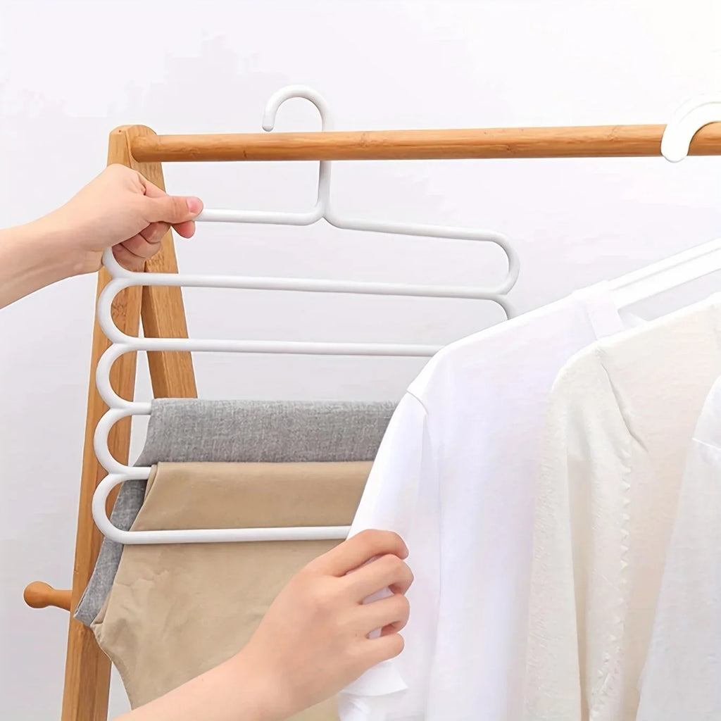 4-Pack Space-Saving Pants Rack