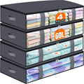 4‑Pack Under Bed Storage Containers