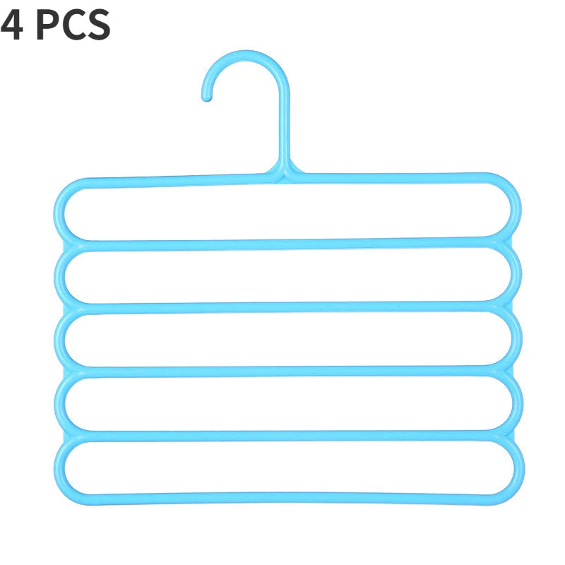 4-Pack Space-Saving Pants Rack