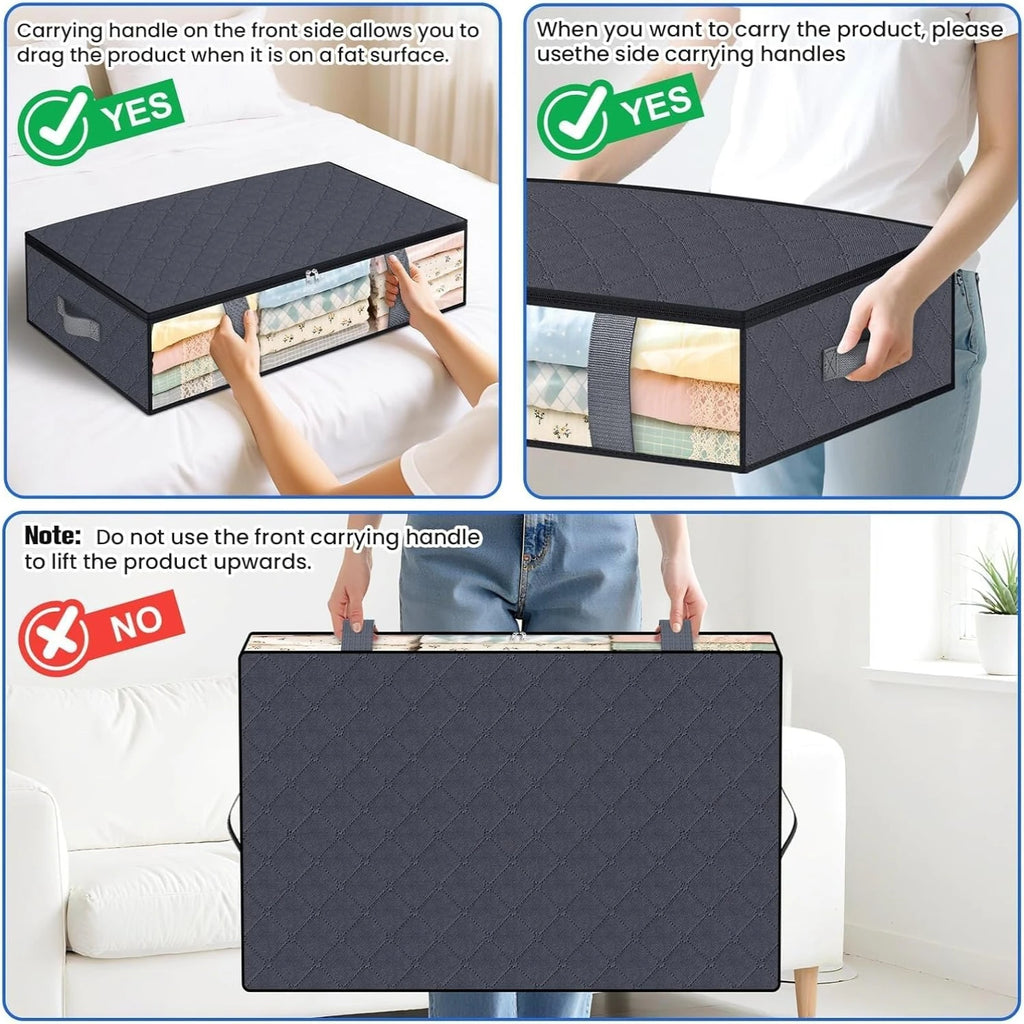 4‑Pack Under Bed Storage Containers