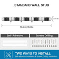 Stainless Steel Mop & Broom Holder – Wall Mounted Organizer
