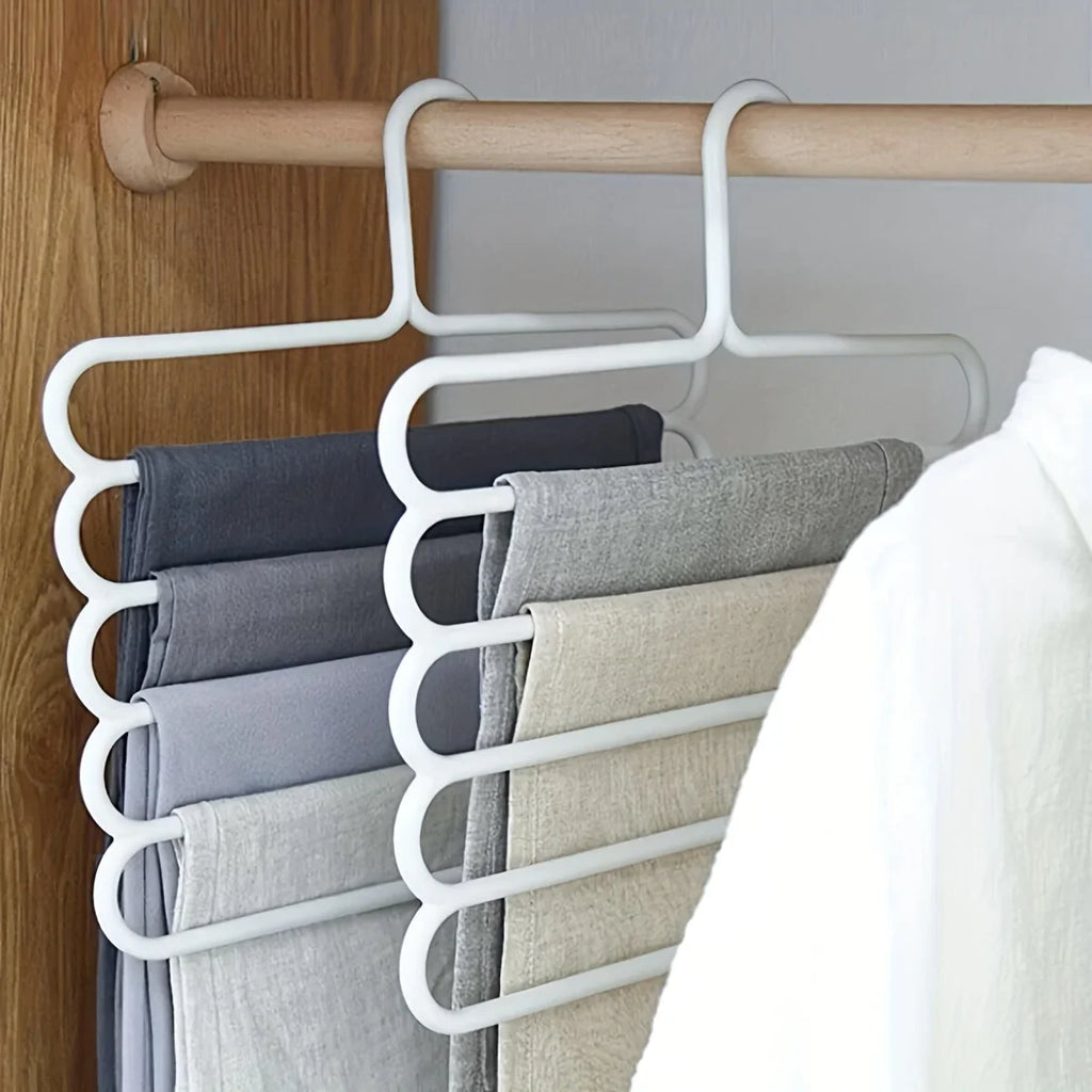 4-Pack Space-Saving Pants Rack
